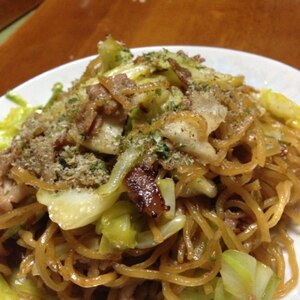 肉かすとだし粉があれば♪富士宮焼きそば